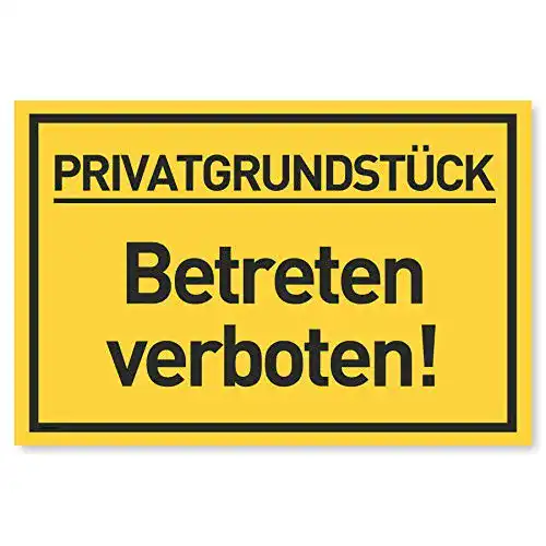 Verbotsschilder Gentle North Privatgrundstück Betreten verboten