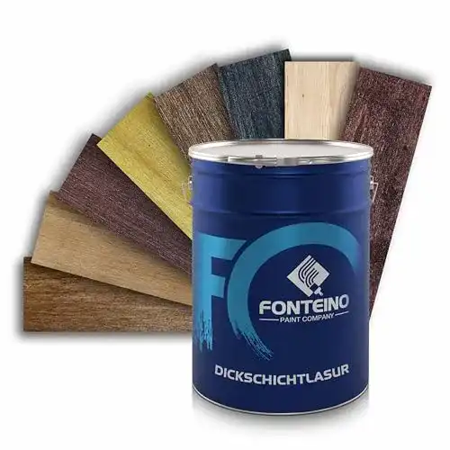 Dickschichtlasur Fonteino 2in1 Holzlasur Wetterschutz 2,5L
