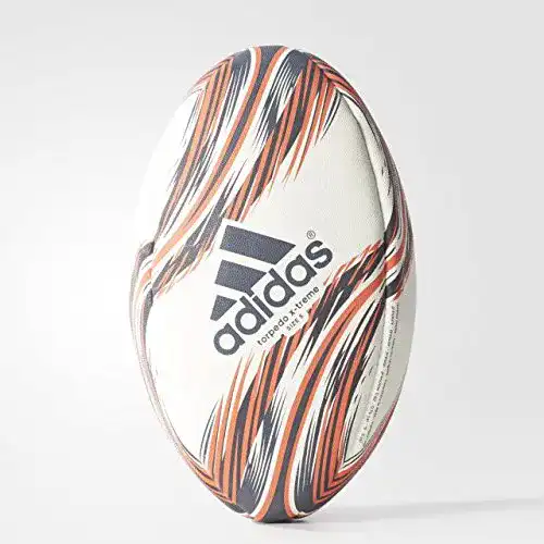 Rugby-Ball adidas Torpedo X-Treme Rugbyball, White/Collegiate Navy/Scarlet, 5