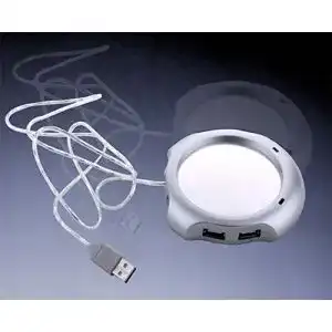 USB-Tassenwärmer Eaxus mit 2-Port USB-Hub