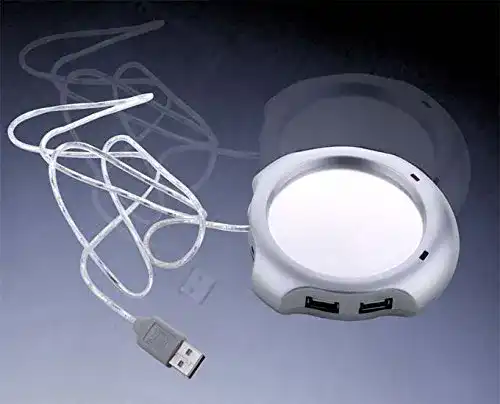 USB-Tassenwärmer Eaxus mit 2-Port USB-Hub