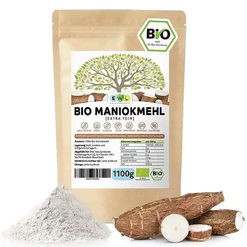 Die beste Glutenfreies Mehl EWL Naturprodukte Maniokmehl Bio 1000g 2026 Test Bestseller Glutenfreies Mehl EWL Naturprodukte Maniokmehl Bio 1000g