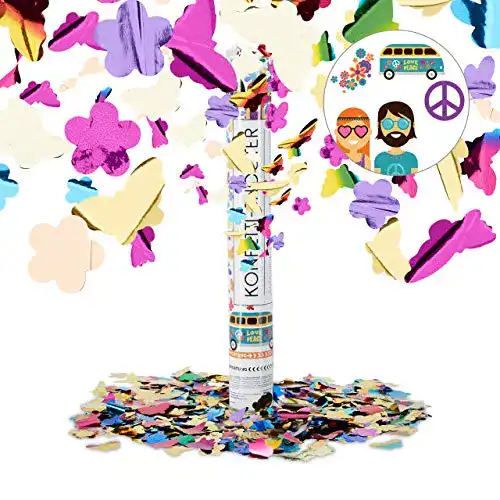 Konfettikanone Relaxdays 5er Set Party Popper bunt