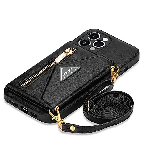 iPhone-14-Pro-Leder-Case GUVAGI Handyhülle iPhone 14 Pro