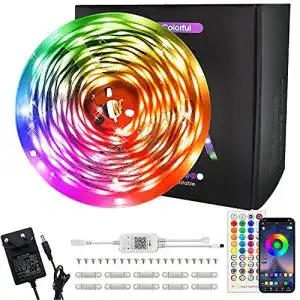 LED-Streifen 10m Hirchor LED Streifen 10m 5050 RGB LED Strip