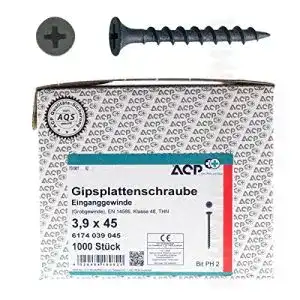 Gipsfaserplattenschrauben ACP Schnellbauschrauben 3,9 x 45 mm