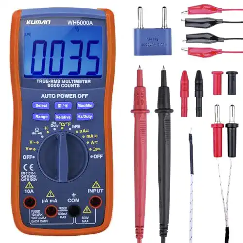 Multimeter kuman Digital , True RMS6000 Manuelle und Auto-Rang
