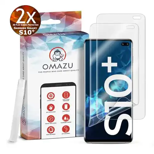 Samsung-Galaxy-S10-Plus-Schutzfolie OMAZU 3D Flex, 2 Stück