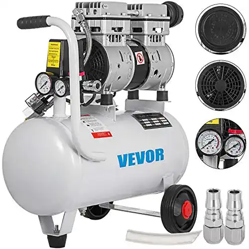 Flüsterkompressor BuoQua 750W Druckluftkompressor 25L