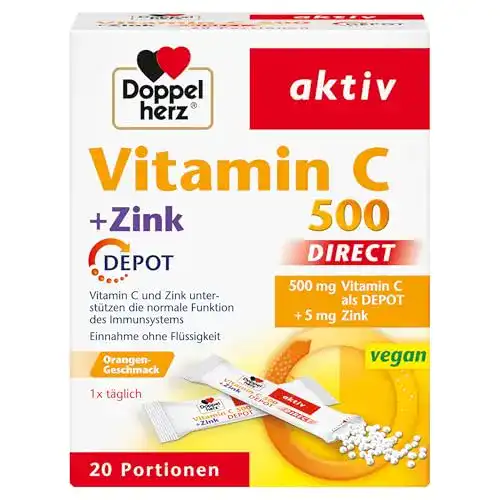 Die beste Vitamin C + Zink Doppelherz Vitamin C 500 DIRECT Micro Pellets 2026 Test Bestseller Vitamin C + Zink Doppelherz Vitamin C 500 DIRECT Micro Pellets