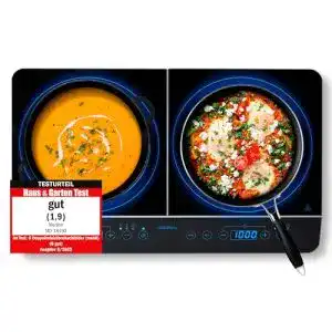 Induktionskochfeld (2 Platten) MEDION MD 15324, LED Display