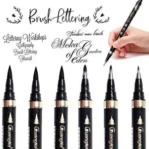 Kalligraphie-Stift Hoiny Handlettering Stifte, 6 Bullet Journal Stifte