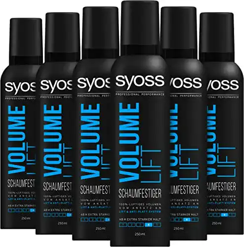 Schaumfestiger Syoss Volume Lift Haltegrad 4, 6 x 250 ml