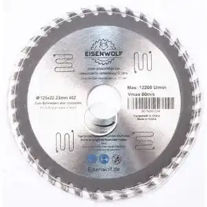 Holzsägeblatt-für-Winkelschleifer-125 Inter-Kert 125 x 22,2 mm
