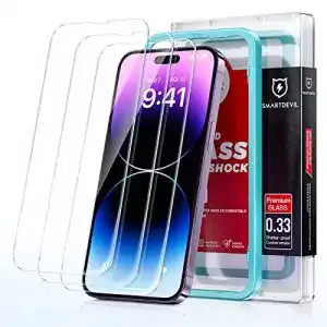 iPhone-14-Pro-Max-Panzerglas SMARTDEVIL [3 Stück Panzer Schutz Glas