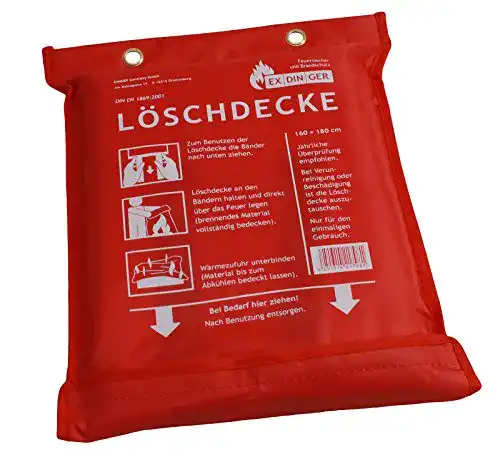 Löschdecke EXDINGER Feuer 160×180 cm gemäß DIN EN 1869