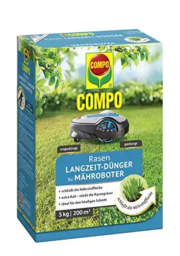 Compo-Rasendünger Compo ROBO-RASEN Langzeit-Dünger, 5 kg