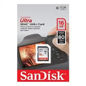 SD-Karte SanDisk Ultra SDHC I 16 GB bis zu 80 MB/Sek, Class 10