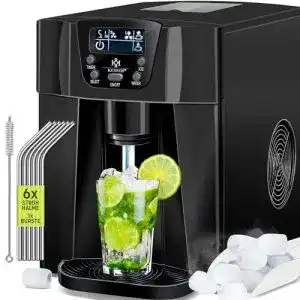Eiswürfelspender KESSER ® Edelstahl 100W, 2 Würfelgrößen