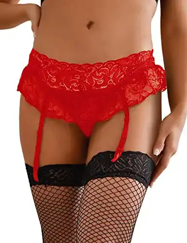 Strapshalter ohmydear Damen Strumpfgürtel Strapsgürtel Spitze