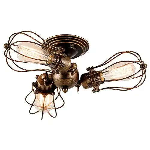Antik-Lampe GLADFRESIT Deckenleuchte Vintage, verstellbar