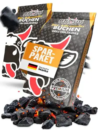 Grillkohle Brennholz-Moser Holzkohle Buche für BBQ, groß, 20kg