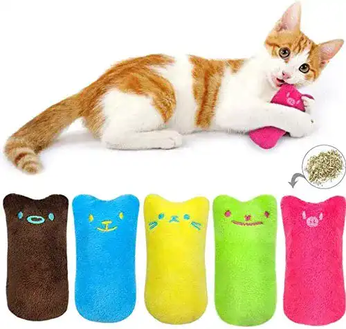 Catnip BTkviseQat Spielzeug mit Katzenminze, 5 Stück