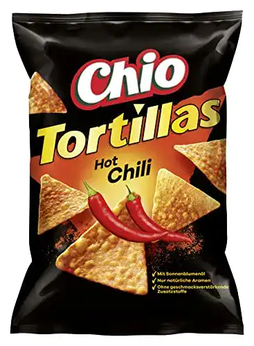 Tortilla-Chips Chio Tortilla Chips Hot Chili, 10 x 125 g