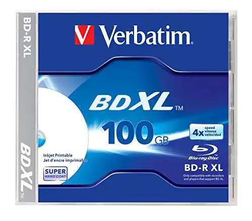 Blu-ray-Rohling Verbatim BD-R XL 100GB, SINGLE PACK