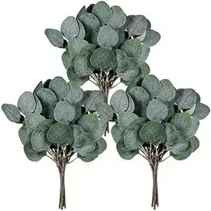 Eukalyptus künstlich LinTimes 6pcs Zweige Blätter, Kunstpflanze