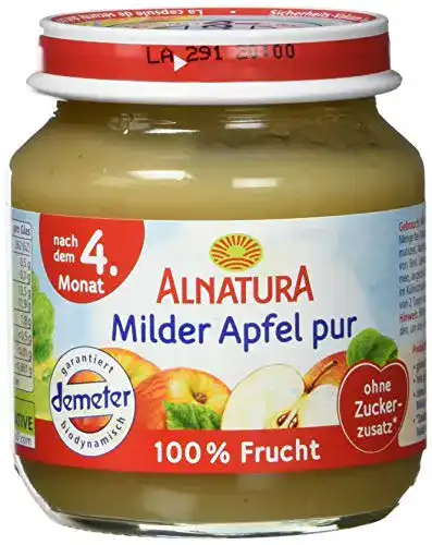 Die beste Babynahrung Alnatura Demeter Bio Milder Apfel pur, 6 x 125 g 2026 Test Bestseller Babynahrung Alnatura Demeter Bio Milder Apfel pur, 6 x 125 g