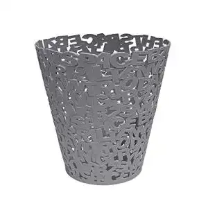 Papierkorb balvi Letters Farbe grau Kunststoff 30 cm