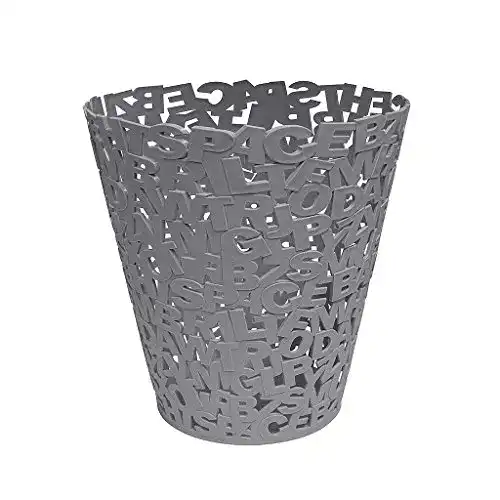 Papierkorb balvi Letters Farbe grau Kunststoff 30 cm