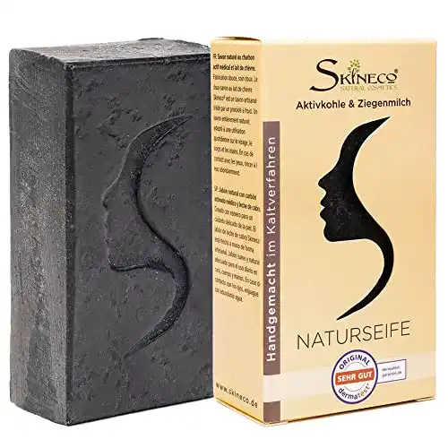 Die beste Aktivkohle-Seife Skineco Naturseife, nachhaltige Ziegenmilchseife 2026 Test Bestseller Aktivkohle-Seife Skineco Naturseife, nachhaltige Ziegenmilchseife