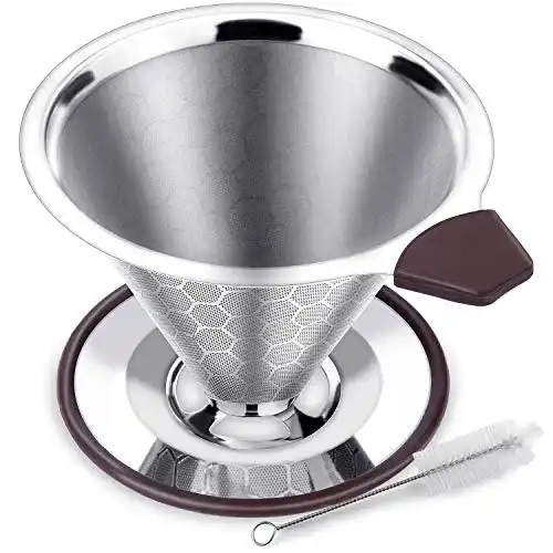 Die beste Kaffeefilter Edelstahl FOXAS Permanenter Kaffeefilter aus Edelstahl 2026 Test Bestseller Kaffeefilter Edelstahl FOXAS Permanenter Kaffeefilter aus Edelstahl