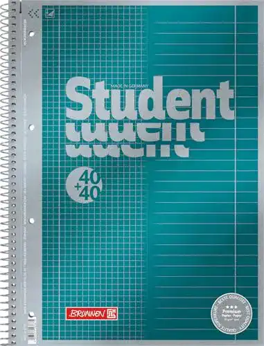 Collegeblock Brunnen 1067174 Student Premium Duo, A4, Lineatur