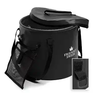 Falteimer The Friendly Swede Faltbarer Eimer mit Deckel, 10 Liter