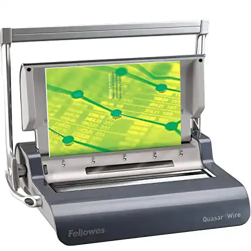 Drahtbindegerät Fellowes Quasar Wire, stanzt 15 Bl., bindet 130 Bl.