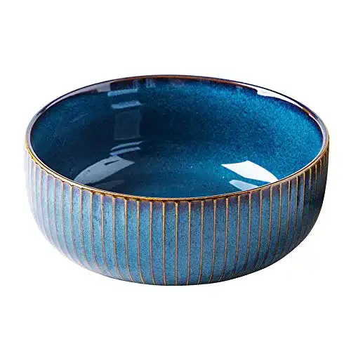 Salatteller CSYY Salatschüssel aus Keramik, 21cm, Blau
