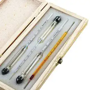 Alkoholmeter Tefeler Tester 3 pcs Hydrometer Alkoholgehalt