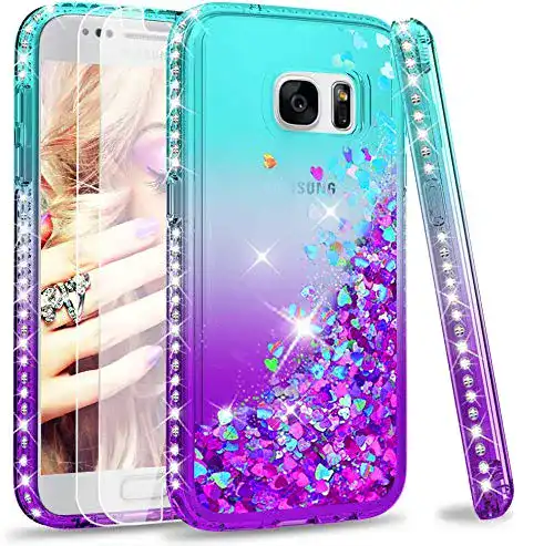 Samsung-Galaxy-S7-Hülle LeYi Hülle Galaxy S7 Glitzer Handyhülle