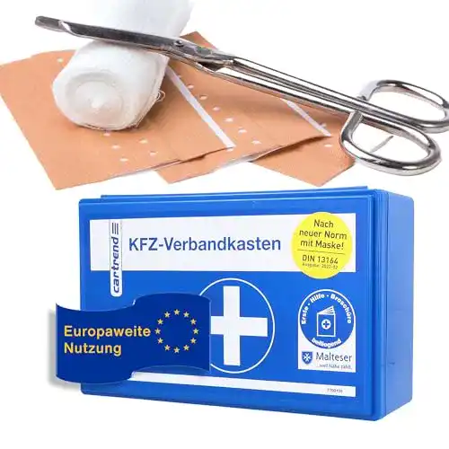 Die beste Verbandskasten Cartrend 7700126 DIN 13164, Blau 2026 Test Bestseller Verbandskasten Cartrend 7700126 DIN 13164, Blau