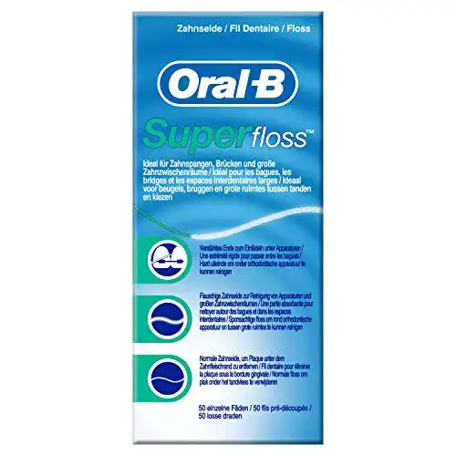 Zahnseide Oral-B SuperFloss, Vorgeschnitten, 50 Stück