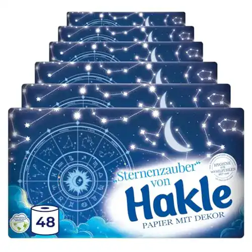 Toilettenpapier Hakle Klassisch Weiß, 3-lagig, 48 Rollen