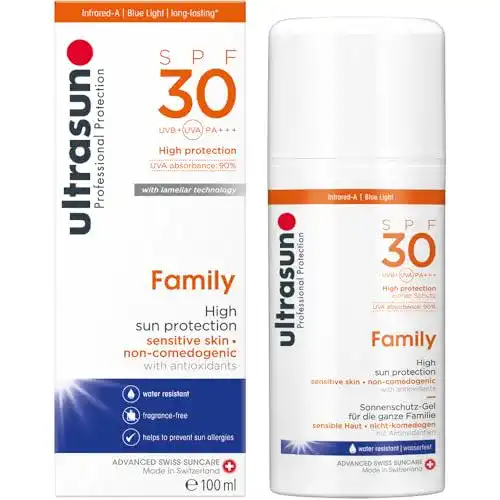 Die beste Ultrasun-Sonnencreme Ultrasun Family SPF30 Sonnenschutz Gel 2026 Test Bestseller Ultrasun-Sonnencreme Ultrasun Family SPF30 Sonnenschutz Gel