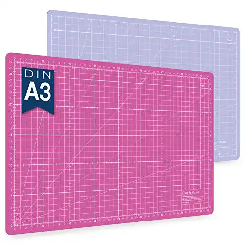 Schneidematte Guss & Mason Selbstheilende A3 in Pink, Blau, Grün