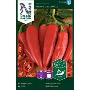 Chili-Samen Nelson Garden 1933 Chili Samen Piment d’Espelette