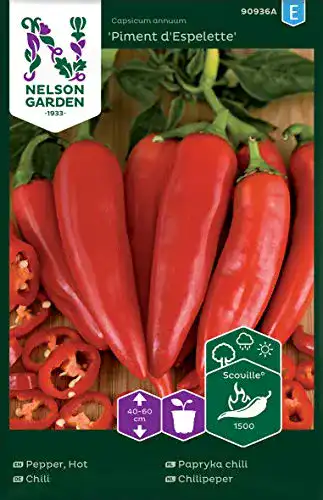 Die beste Chili-Samen Nelson Garden 1933 Chili Samen Piment d'Espelette 2026 Test Bestseller Chili-Samen Nelson Garden 1933 Chili Samen Piment d’Espelette