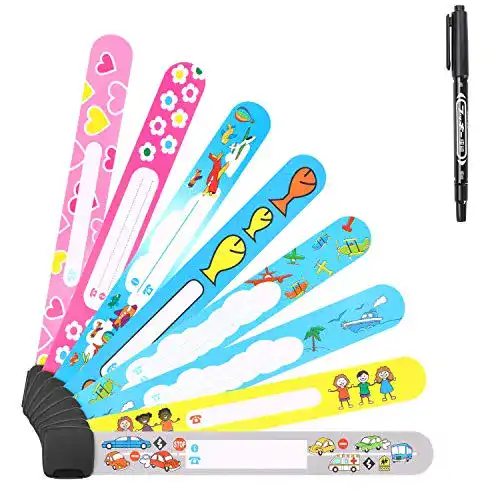Notfallarmband Kinder Vicloon Notfall-Armband, 8 Stück