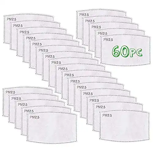 PM-2.5-Filter whatRUeed 60PCS PM 2.5 Aktivkohlefiltereinsatz